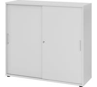 Armario de puertas correderas H x A x P 1100 x 1200 x 400 mm, 3 pisos de archivadores