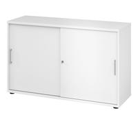 Armario de puertas correderas H x A x P 748 x 1200 x 400 mm, 2 pisos de archivadores