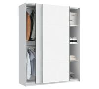Armario de puertas correderas Onix (L x An x Al: 62 x 150 x 200 cm, Blanco)