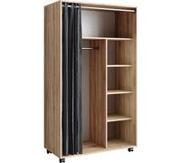 Armario de ropa Vicco Doros Sonoma 100 x 168 cm abierto, con ruedas, Model 40635