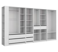 Armario de ropa Vicco Elmo Blanco 50 x 200 cm Juego de 5, Model 61358