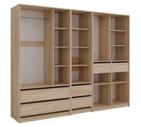 Armario de ropa Vicco Elmo Sonoma 100 x 200 cm Lote de 3, Model 61353