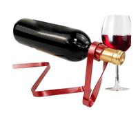 Armario De Vino Flotante, Adorno De Cinta De Equilibrio Creativo | Soporte De Alcohol Colgante De Metal Moderno 260g, Organizador De Mesa Elegante Ofreciendo Decoración Elegante Para Expositores De