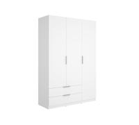 Armario emax 3 puertas con 2 cajones blanco 203,5x136,6x51,4 cm