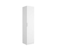 Armario emax una puerta con barra y 2 estantes blanco 203,5x45,5x51 cm