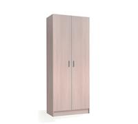 ARMARIO ESCOBERO 2 PUERTAS 180X73X37 CM ROBLE Wood