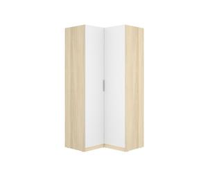 Armario esquinero emax 2 puertas blanco/natural 203,5x95x97 cm