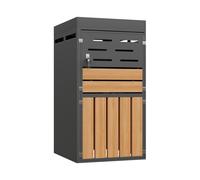 Armario exterior multifuncional 2 en 1, Gris Aosom España