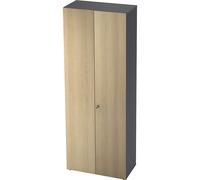 Armario guardarropa eurokraft pro, 2 baldas, 1 barra perchero