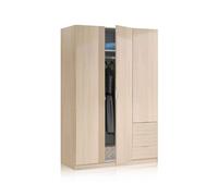 Habitdesign -Armario Hexa 3 puertas 3 cajones Oak