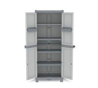 Armario JOBGAR de resina Wave alto gris 181x70x43cm