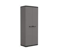 Keter Armario utilitario KIS Più - 68 x 39 x 166 cm - gris antracita y negro