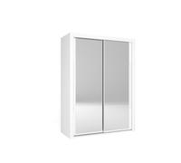 Armario kyros 150x201cm 2 puertas correderas espejo blanco - conforama