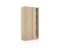 Habitdesign -Armario Lenor 2 Puertas Correderas Canadian oak