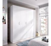 DEKIT Armario MAXI 4 puertas color Blanco 215x200x52 cm