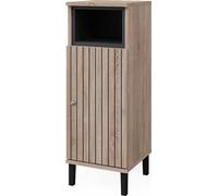 Armario mediano Vicco Aquis Sonoma 30 x 81.8 cm con puerta y compartimento abierto, Model 40624