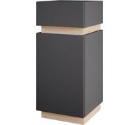 Armario mediano Vicco Gloria Antracita 33 x 75.5 cm con puerta y cajón, Model 40883