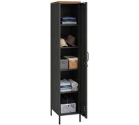 Armario metálico HOMCOM con estantes ajustables, ideal para dormitorios o garajes