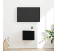 Armario moderno para TV con puertas batientes en color blanco, madera de 60 cm de ancho y 5 cm de grosor, color blanco, madera 60 x 31 x 29 cm