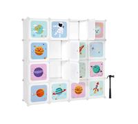 Armario Modular Infantil de 15 Cubos 151 x 31 x 153 cm Blanco