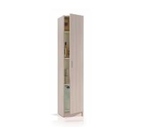 ARMARIO MULTIUSOS 1 PUERTA 37X180X37 CM ROBLE