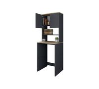 Armario multiusos 2 puertas 3 estantes en madera noble