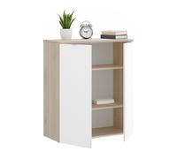 Armario multiusos con 2 puertas y 2 estantes de madera nobilitada