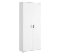 Armario multiusos de madera Fit escobero (L x An x Al: 35 x 78 x 190 cm, Blanco)