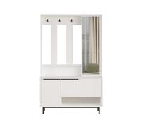 Armario ocean, de estilo moderno, medidas 178x112x36 cm, con 2 puertas y 4 estantes.