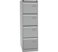 Armario para archivadores colgantes LIGHT, de 1 vía BISLEY, 4 cajones, DIN A4