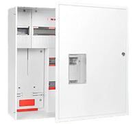 Armario para contadores, caja de distribución, distribuidor de pared, 3 fases y 36 fusibles