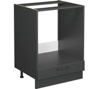 Armario para horno empotrado Vicco Fame-Line Gris oscuro 60 cm sin encimera, Model 57064