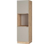 Armario para horno empotrado Vicco Fame-Line GrisBeige 60 cm abierto, Model 50383