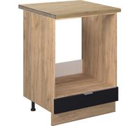 Armario para horno empotrado Vicco Fame-Line Rayas negras 60 cm , ET Roble, Model 50806