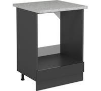 Armario para horno empotrado Vicco R-Line Antracita alto brillo 60 cm ET Mármol, Model 54018