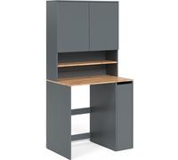 Armario para lavadora Vicco Viktor Antracita/roble dorado 93.6 x 88.2 cm 2 partes con estante, Model 56188