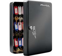 Armario para llaves Master Lock, capacidad para 50 llaves, acero, con sistema de cierre por llave, incluye 2 llaves, color