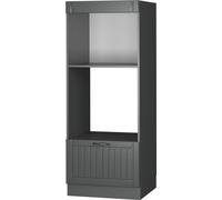 Armario para microondas Vicco Fame-Line Gris oscuro 60 cm abierto, Model 56923