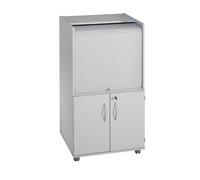 Armario para ordenador con persianas de plástico, rodante eurokraft pro, modelo Premium, H x A x P 1320 x 725 x 642 mm