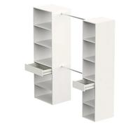 Armario para ropa Cloe (L x An x Al: 50 x 200 x 200 cm, Blanco, Melamina)