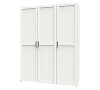 Armario para ropa Coimbra (L x An x Al: 50 x 150 x 200 cm, Blanco/Roble Cambrian)
