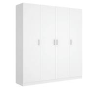 Armario para ropa Maxi (L x An x Al: 52 x 200 x 215 cm, Blanco, Número de puertas: 4 ud.)