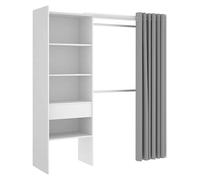 Armario para ropa Suit (L x An x Al: 50 x 160 x 205 cm, Blanco, Melamina)