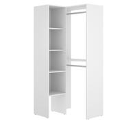 Kit Muebles Armario vestidor rinconero DEKIT GRUPO RIMOBEL SUIT Blanco 186x80x89 cm