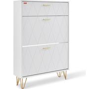 Armario para zapatos con 3 cajones abatibles. Mueble para guardar zapatos, ideal para la entrada o el pasillo