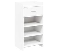 Armario para zapatos con cajones, blanco, 48 x 36 x 92 cm, fabricado en material de madera