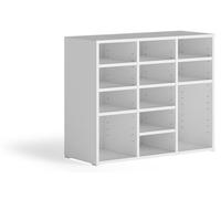 Armario para zapatos Vicco Lysander Blanco 78.6 x 65.5 cm Con 12 compartimentos abiertos, Model 62571
