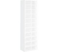 Armario para zapatos vidaXL, blanco, 54x34x183 cm, material de madera