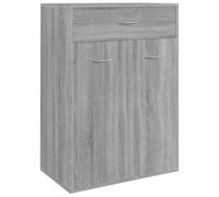 Armario para zapatos vidaXL, color gris Sonoma, 60x35x84 cm, fabricado en material de madera