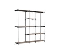 Armario Perchero con Barras 182 x 43 x 182 cm Topo